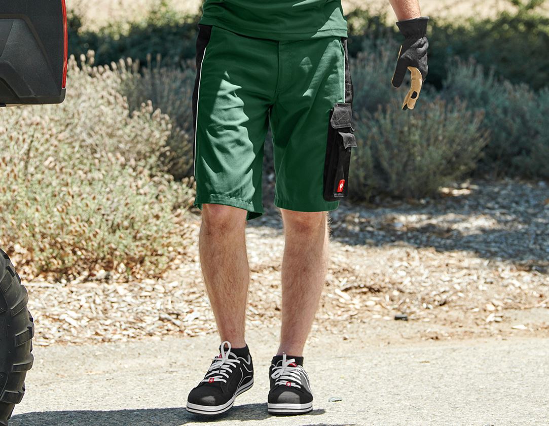 Pracovné nohavice: Šortky e.s.active + zelená/čierna