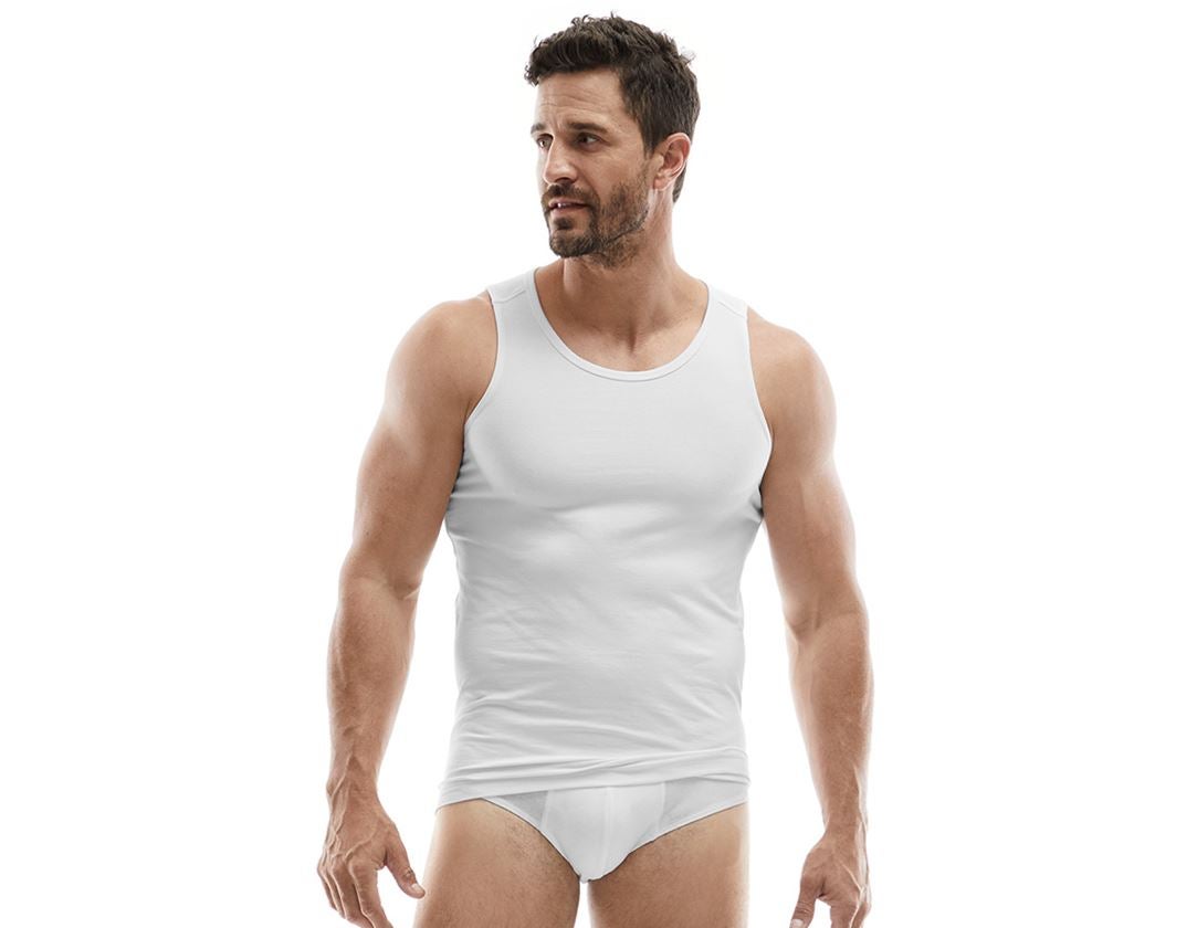 Spodná bielizeň | Termo oblečenie: Tričko bez rukávov e.s.cotton stretch + biela
