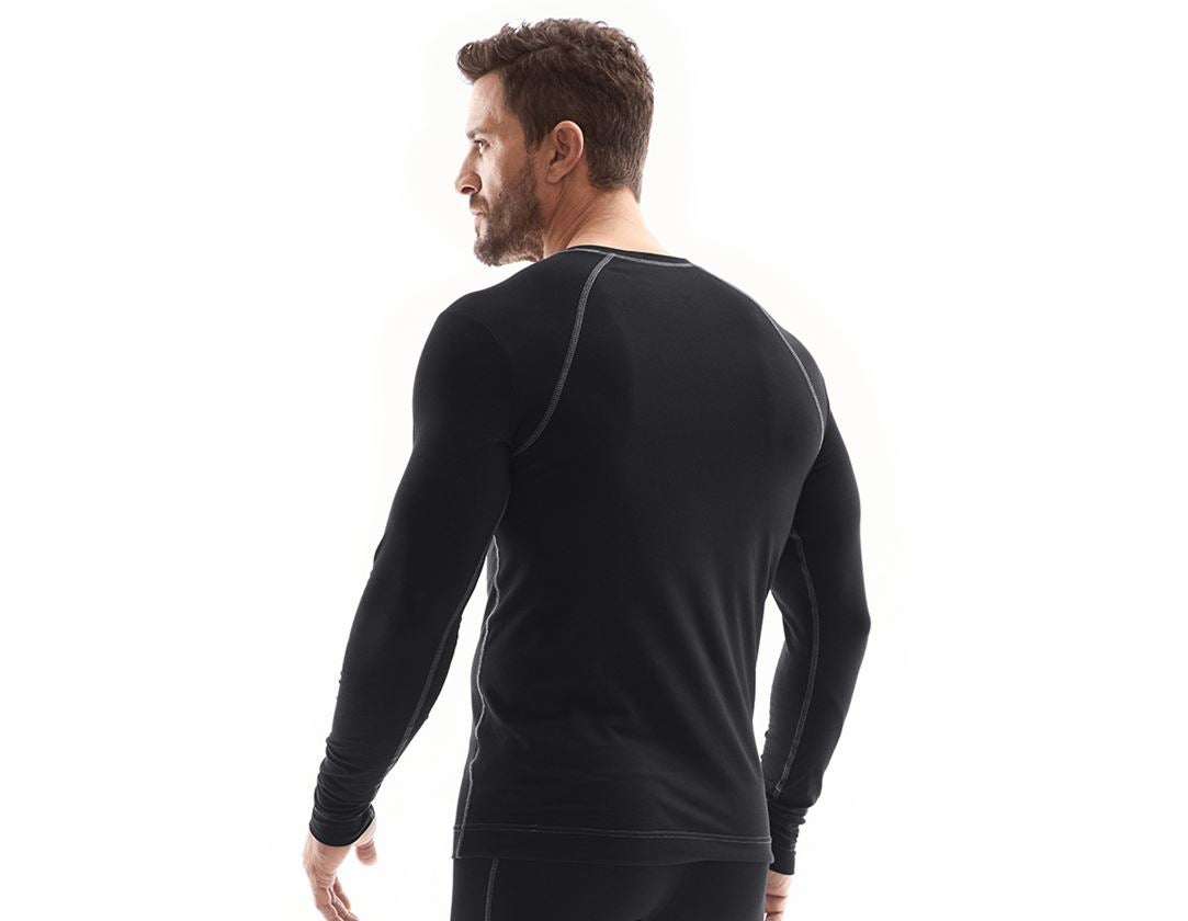 Studená: Tričko s dlhým rukávom e.s. cotton stretch + čierna 1