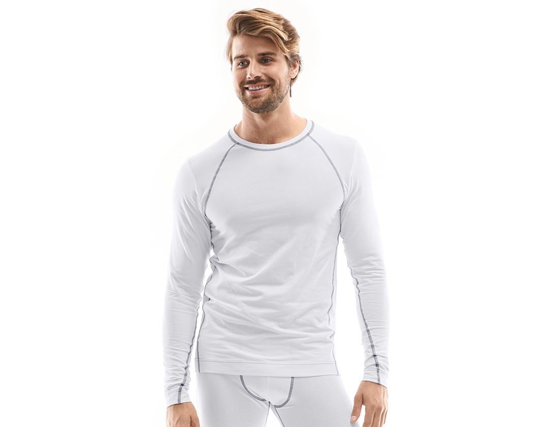 Spodná bielizeň | Termo oblečenie: Tričko s dlhým rukávom e.s. cotton stretch + biela