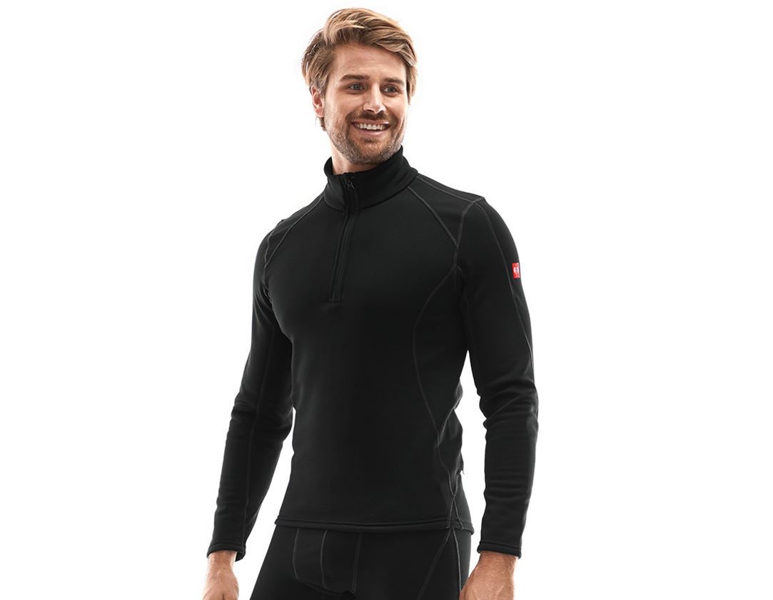 Spodná bielizeň | Termo oblečenie: Funkčný sveter e.s. termo stretch – x-warm + čierna