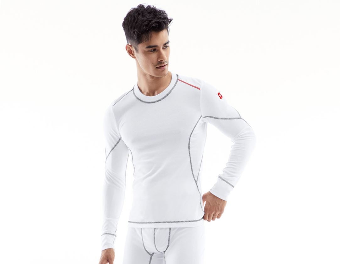 Spodná bielizeň | Termo oblečenie: Funkčné tričko s dlhým rukávom e.s. basis-light + biela 1