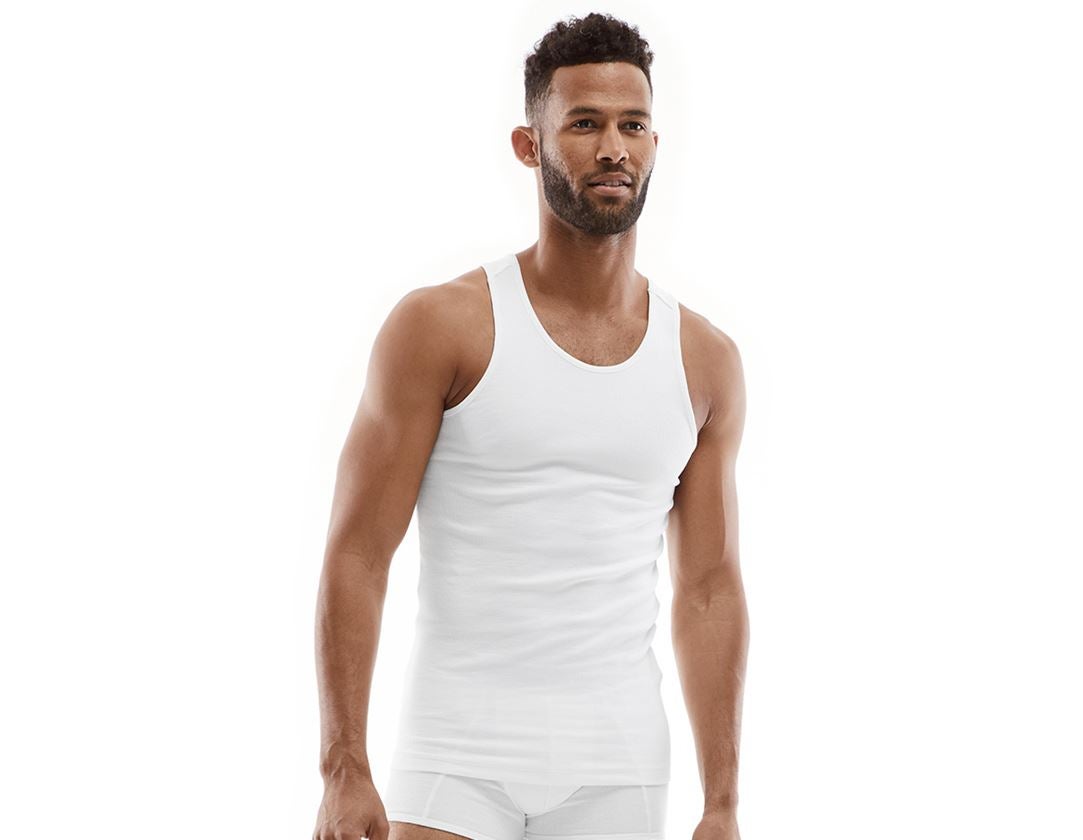 Spodná bielizeň | Termo oblečenie: Tričko bez rukávov e.s. cotton rib + biela