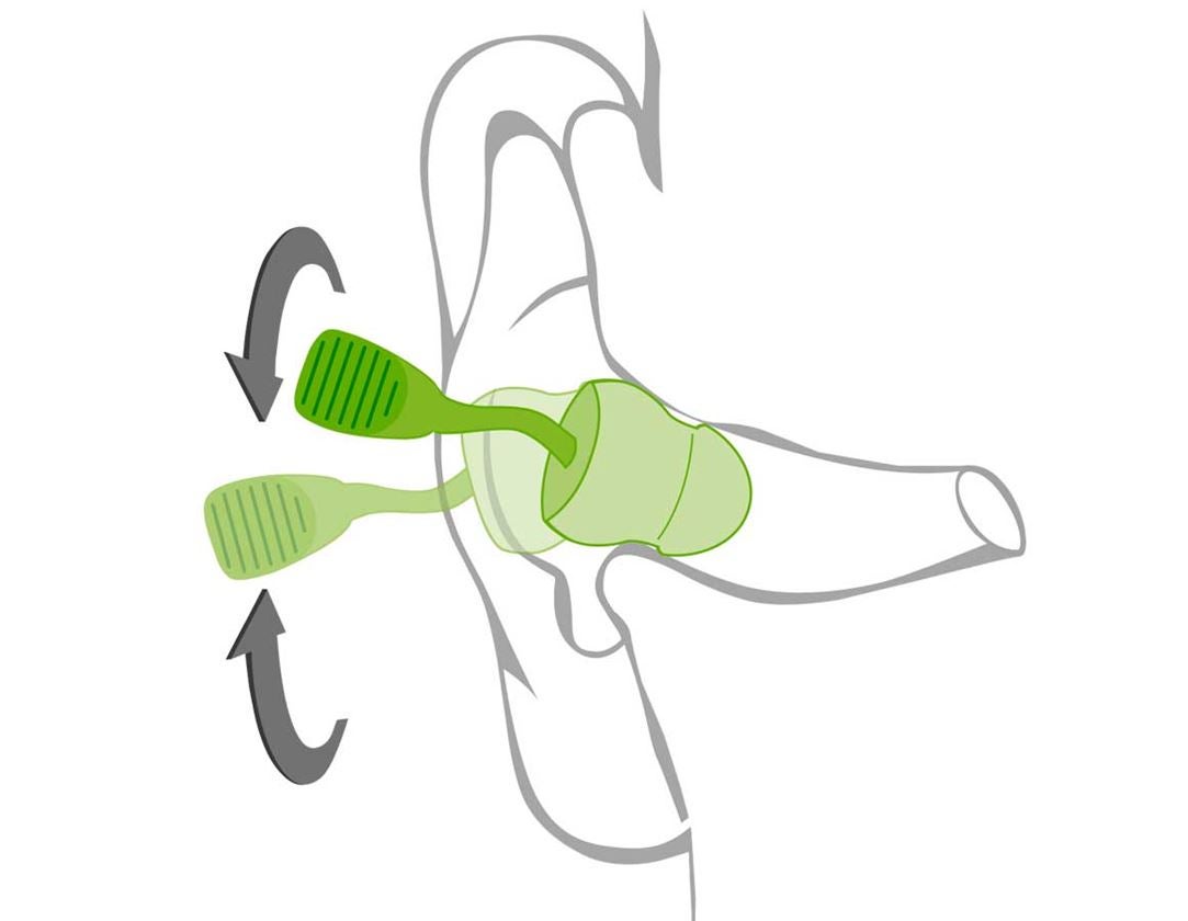 Zátky do uší: Zátkové chrániče sluchu Twisters + zelená 2