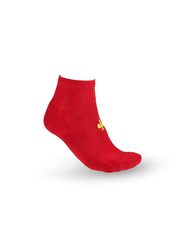 Ponožky | Pančuchy: Univerzálne ponožky e.s. Classic light/mid + ohnivá červená/výstražná žltá