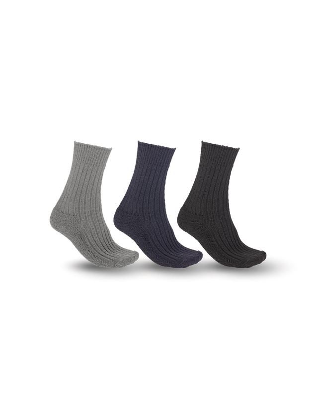Ponožky | Pančuchy: Pracovné ponožky e.s. Classic warm/high,bal.3 ks