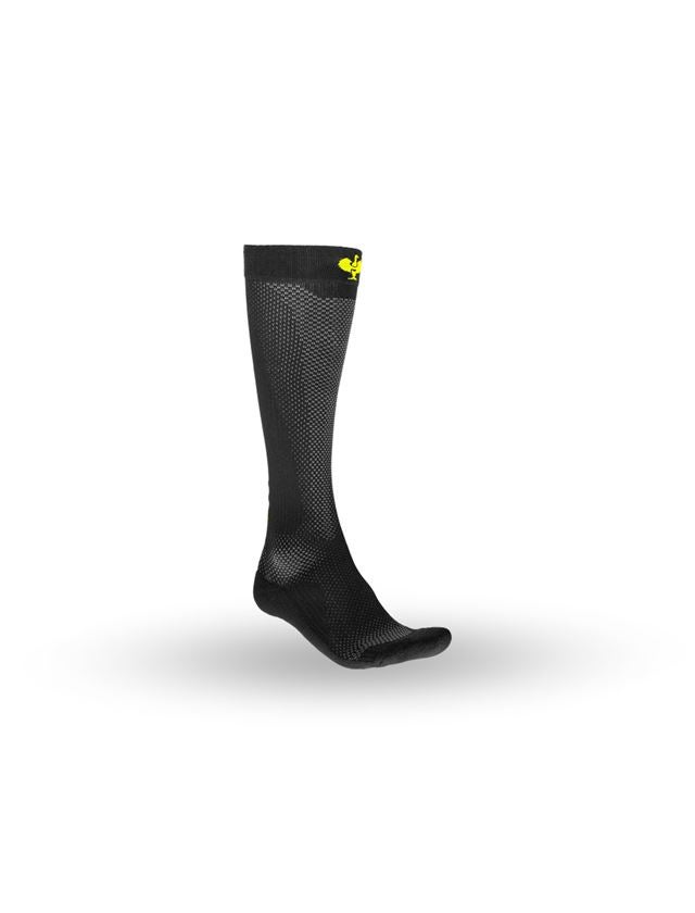Ponožky | Pančuchy: e.s. Univerzálne ponožky Function light/x-high + čierna/výstražná žltá