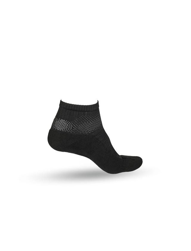 Ponožky | Pančuchy: e.s. Univerzálne ponožky Function light/low + čierna/červená strauss