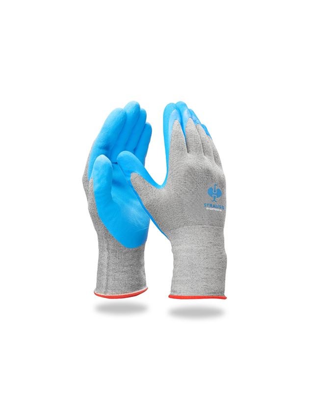 S povrchovou úpravou: Nitrilové rukavice e.s. evertouch micro + modrá/svetlomodrá-melanž