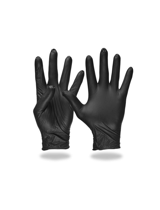 Jednorazové rukavice: Jednorazové nitrilové vyšetrovacie rukavice,bez p. + čierna