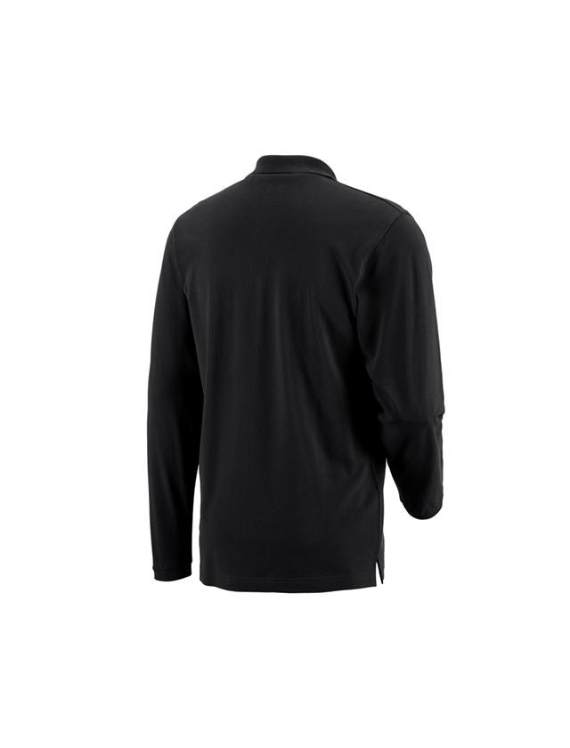 Témy: Polo tričko s dlhým rukávom e.s. cotton pocket + čierna 2