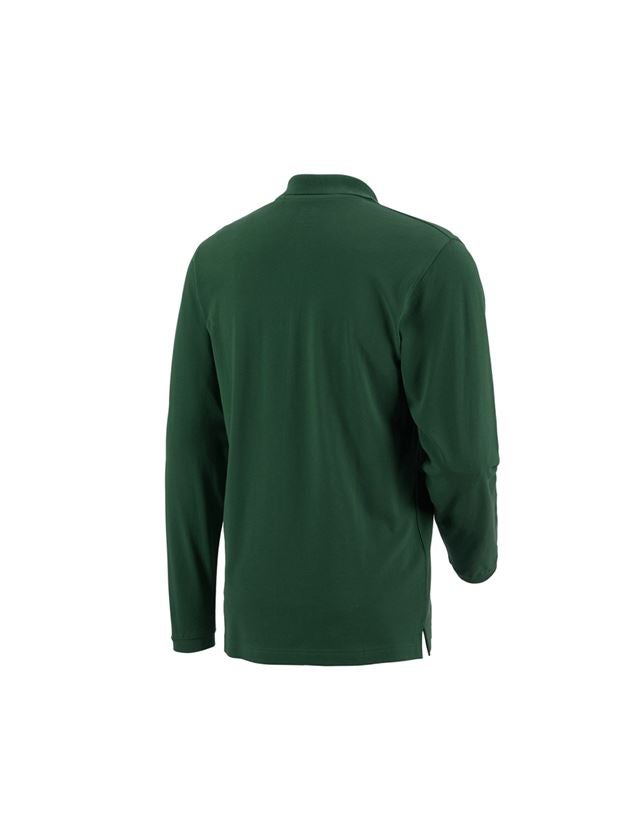 Lesníctvo / Poľnohospodárstvo: Polo tričko s dlhým rukávom e.s. cotton pocket + zelená 1