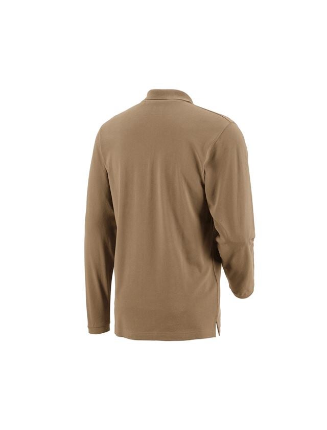 Tričká, pulóvre a košele: Polo tričko s dlhým rukávom e.s. cotton pocket + kaki 1
