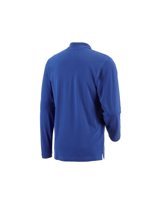 Tričká, pulóvre a košele: Polo tričko s dlhým rukávom e.s. cotton pocket + nevadzovo modrá 1