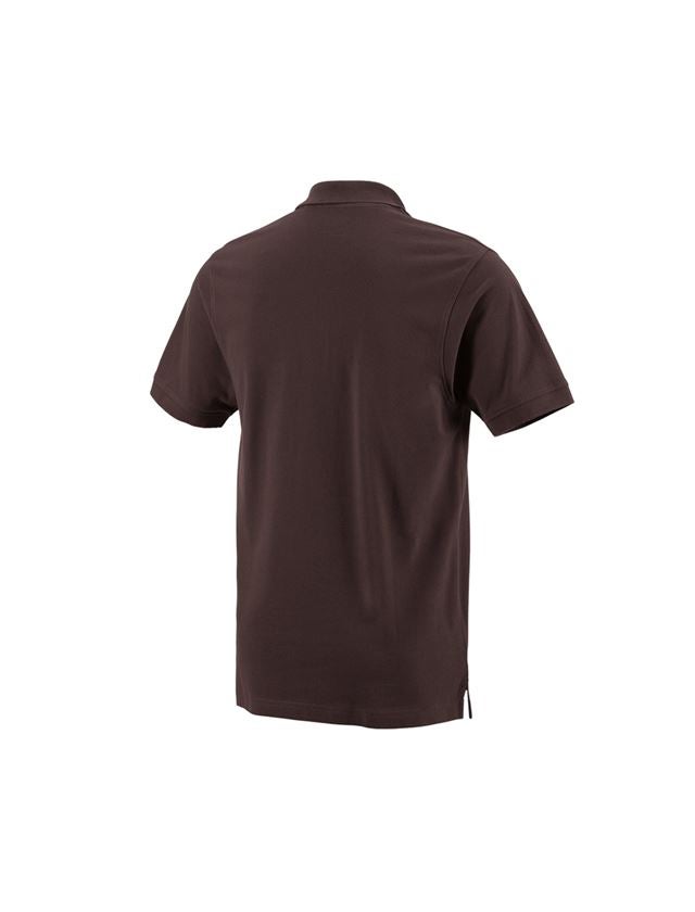Tričká, pulóvre a košele: Polo tričko e.s. cotton pocket + hnedá 1