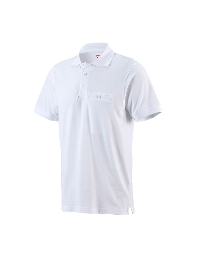 Témy: Polo tričko e.s. cotton pocket + biela 2