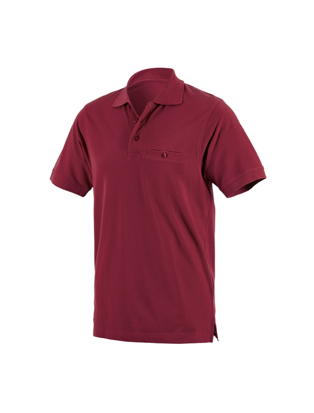 Tričká, pulóvre a košele: Polo tričko e.s. cotton pocket + bordová