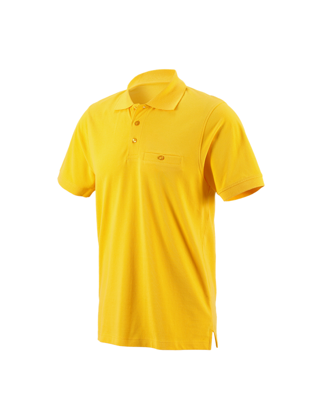 Témy: Polo tričko e.s. cotton pocket + žltá