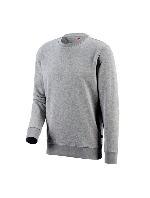 Tričká, pulóvre a košele: Mikina e.s. poly cotton + sivá melírovaná