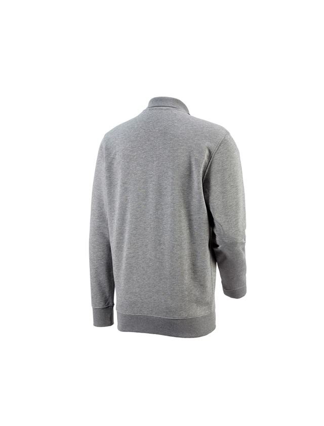 Tričká, pulóvre a košele: Mikina e.s. poly cotton Pocket + sivá melírovaná 1