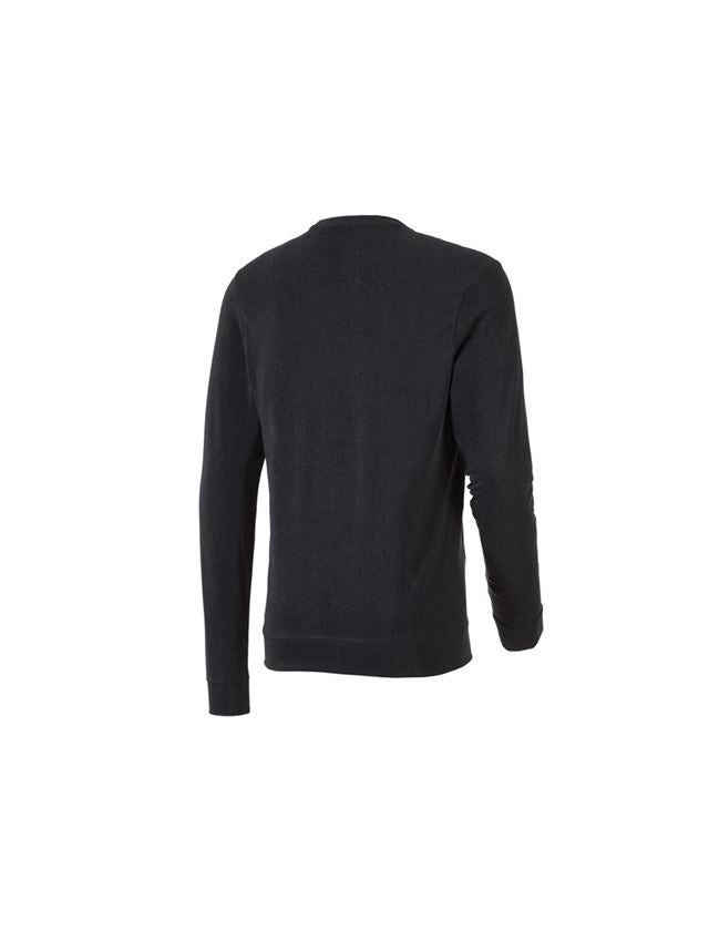 Tričká, pulóvre a košele: Tričko s dlhým rukávom e.s. cotton stretch + čierna 3