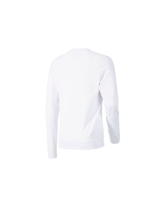 Tričká, pulóvre a košele: Tričko s dlhým rukávom e.s. cotton stretch + biela 2