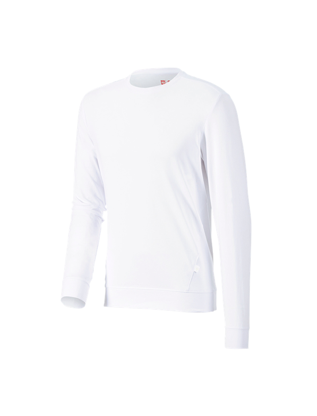 Tričká, pulóvre a košele: Tričko s dlhým rukávom e.s. cotton stretch + biela 1