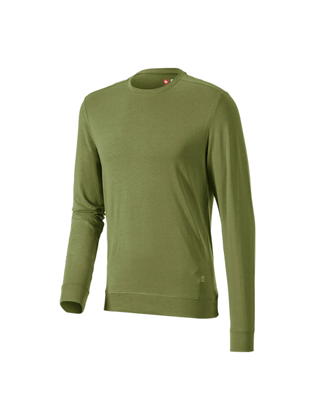 Tričká, pulóvre a košele: Tričko s dlhým rukávom e.s. cotton stretch + lesná 2
