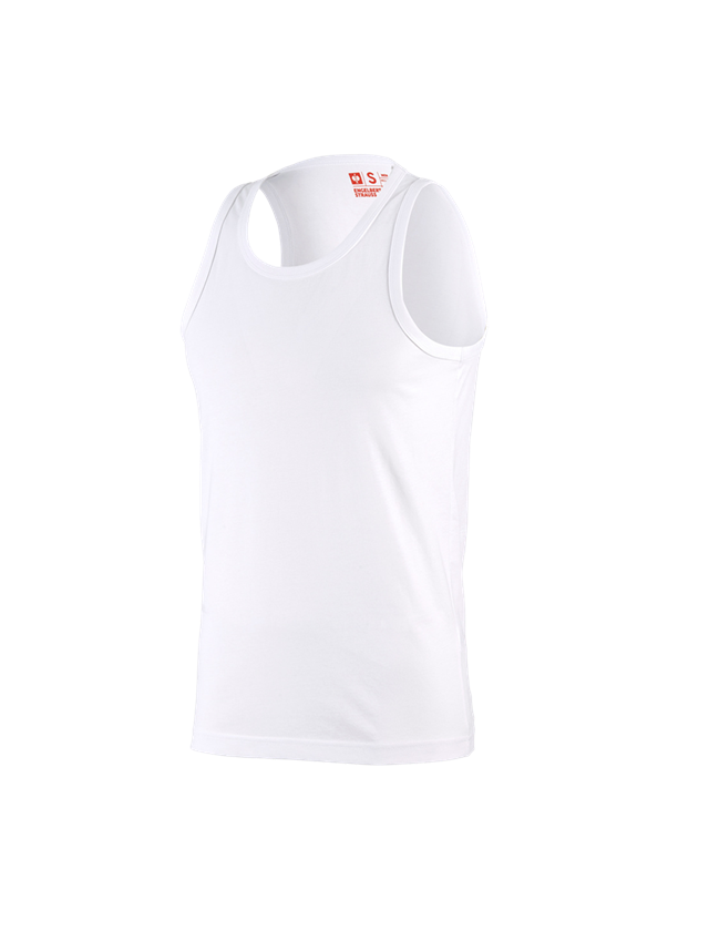 Tričká, pulóvre a košele: Atletické tričko e.s. cotton + biela 1
