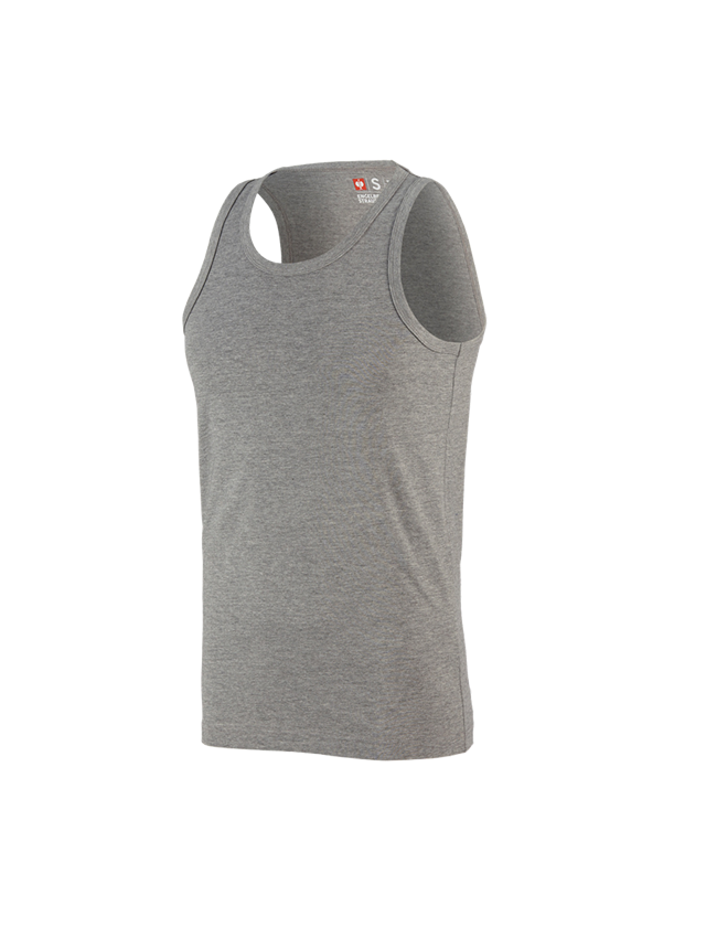 Tričká, pulóvre a košele: Atletické tričko e.s. cotton + sivá melírovaná