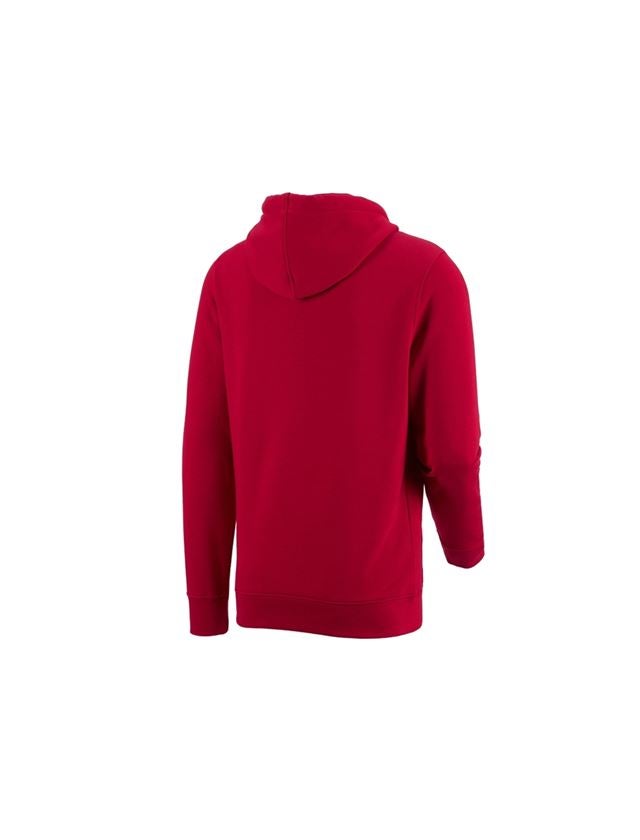 Tričká, pulóvre a košele: Mikina s kapucňou e.s. poly cotton + ohnivá červená 1