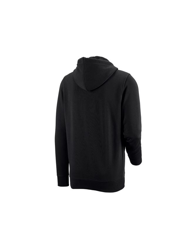 Tričká, pulóvre a košele: e.s. Mikina s kapucňou poly cotton + čierna 3