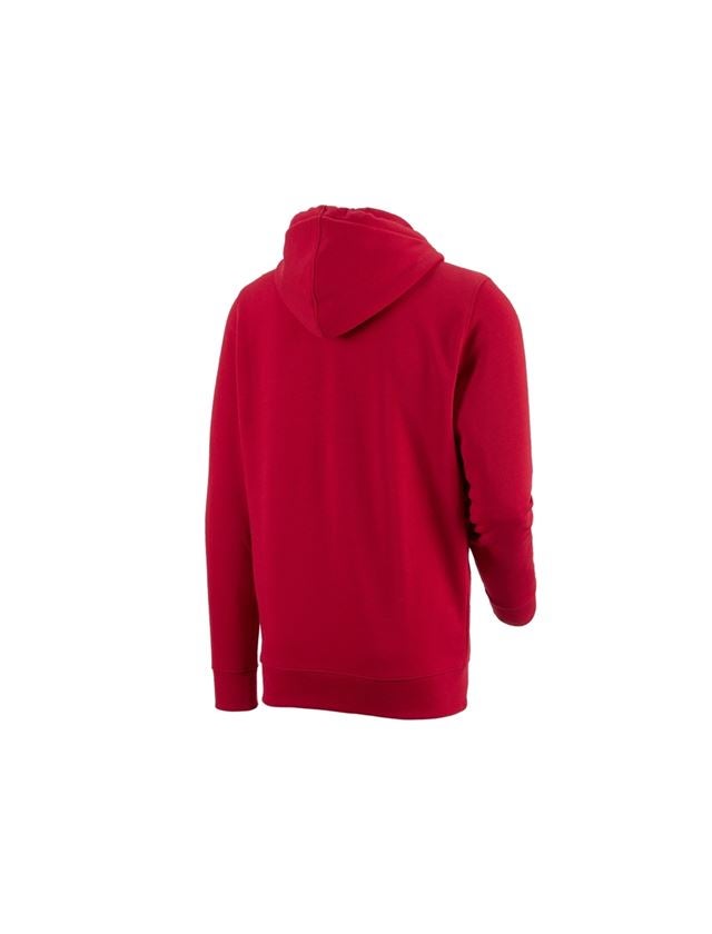 Tričká, pulóvre a košele: e.s. Mikina s kapucňou poly cotton + ohnivá červená 1