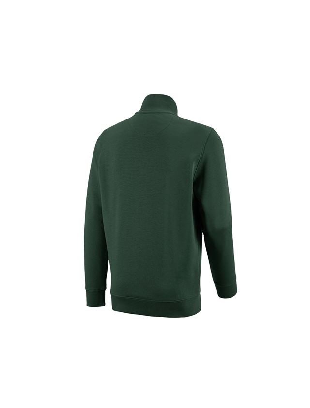 Tričká, pulóvre a košele: Mikina na zips e.s. poly cotton + zelená 1