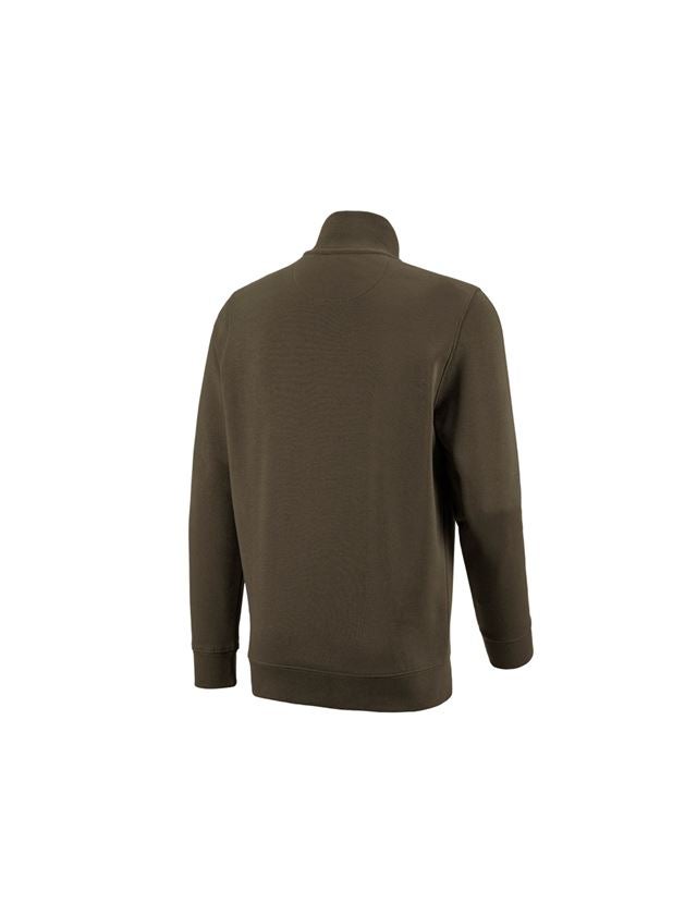 Tričká, pulóvre a košele: Mikina na zips e.s. poly cotton + olivová 1