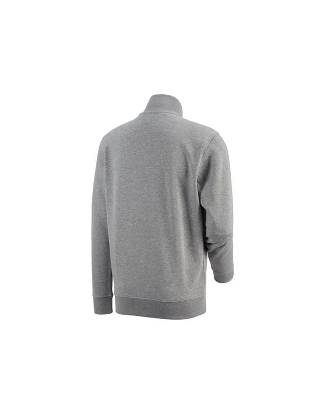 Tričká, pulóvre a košele: Mikina na zips e.s. poly cotton + sivá melírovaná 2