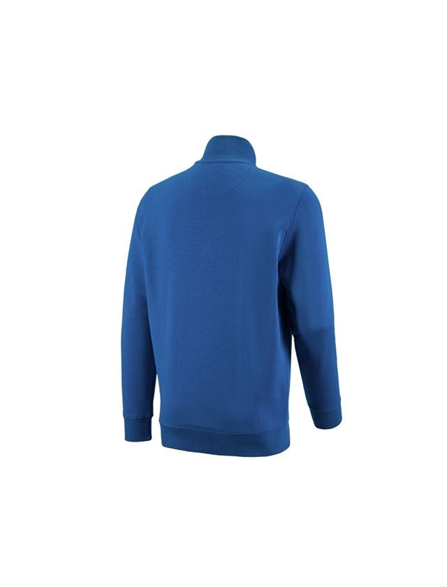 Tričká, pulóvre a košele: Mikina na zips e.s. poly cotton + enciánová modrá 1