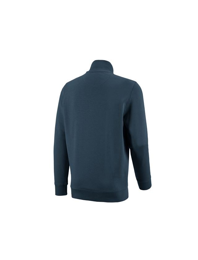 Tričká, pulóvre a košele: Mikina na zips e.s. poly cotton + morská modrá 1