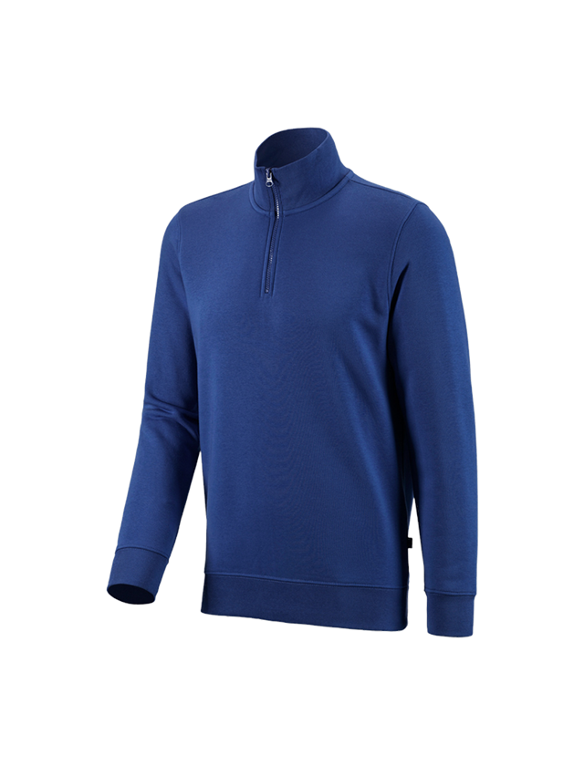 Tričká, pulóvre a košele: Mikina na zips e.s. poly cotton + nevadzovo modrá