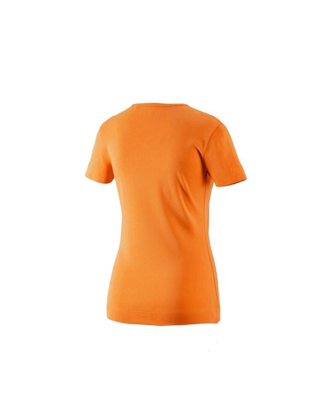 Tričká, pulóvre a košele: Tričko e.s.cotton, výstrih do V, dámske + oranžová 1