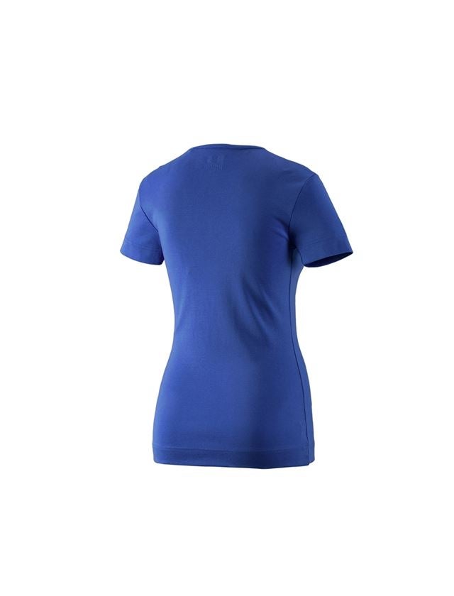 Tričká, pulóvre a košele: Tričko e.s.cotton, výstrih do V, dámske + nevadzovo modrá 1