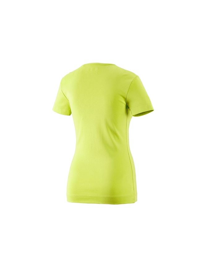 Tričká, pulóvre a košele: Tričko e.s.cotton, výstrih do V, dámske + májová zelená 1