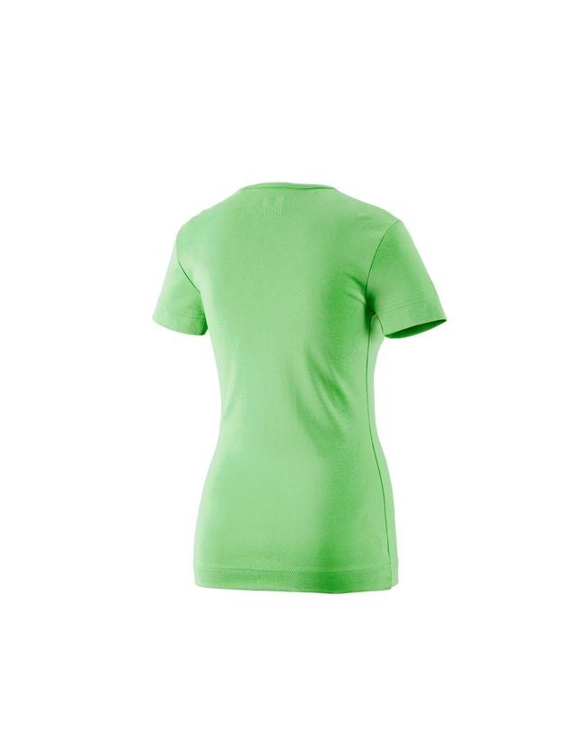 Tričká, pulóvre a košele: Tričko e.s.cotton, výstrih do V, dámske + jablková zelená 1