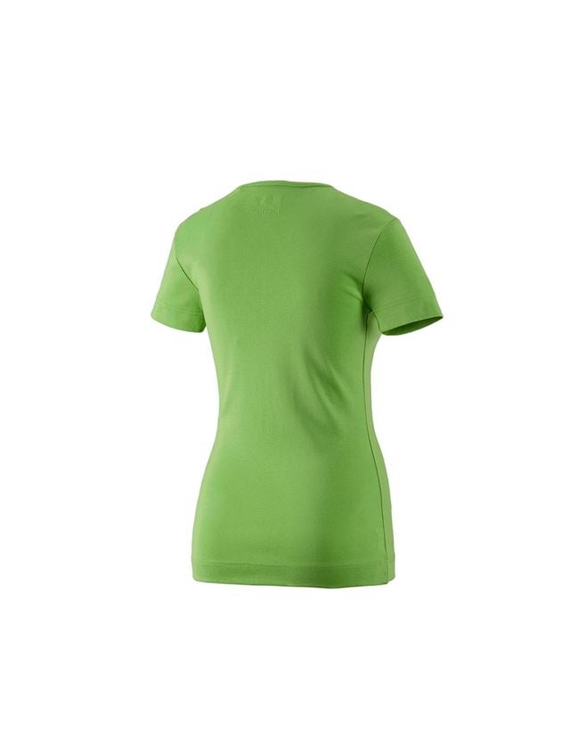 Tričká, pulóvre a košele: Tričko e.s.cotton, výstrih do V, dámske + morská zelená 1
