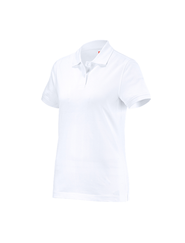 Tričká, pulóvre a košele: Polo tričko e.s. cotton, dámske + biela