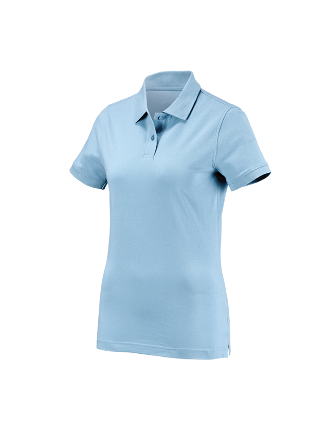 Tričká, pulóvre a košele: Polo tričko e.s. cotton, dámske + svetlomodrá