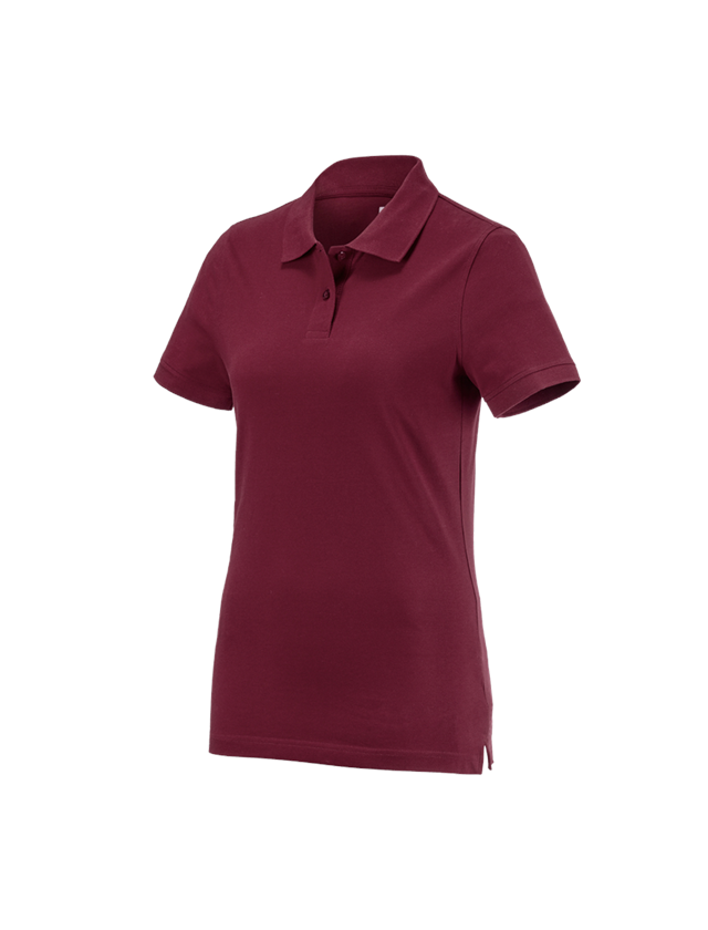 Tričká, pulóvre a košele: Polo tričko e.s. cotton, dámske + bordová