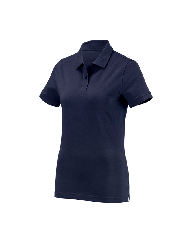 Tričká, pulóvre a košele: Polo tričko e.s. cotton, dámske + tmavomodrá