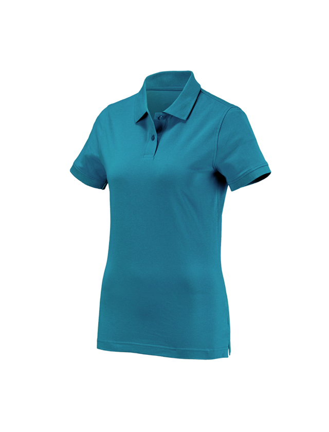 Tričká, pulóvre a košele: Polo tričko e.s. cotton, dámske + petrolejová