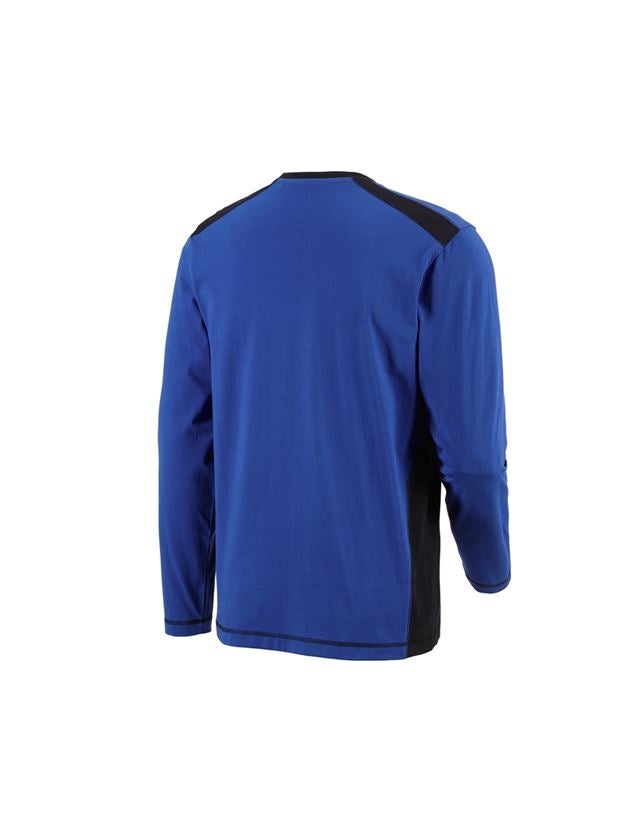 Tričká, pulóvre a košele: Tričko s dlhým rukávom e.s.active cotton + nevadzovo modrá/čierna 3
